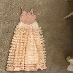 Doll cake long ruffle dress